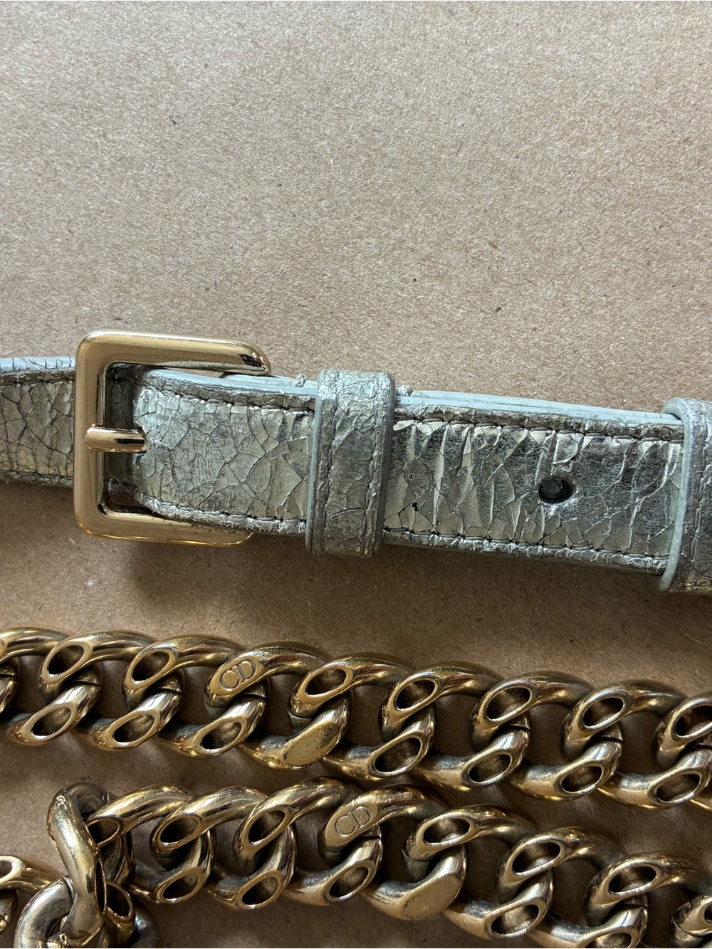 Dior Diorama Crackled Leather Flap Bag - Picture 7 of 9